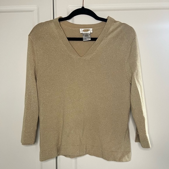 Vintage Talbots Wool Silk Sparkle Glitter Sweater - Picture 1 of 9